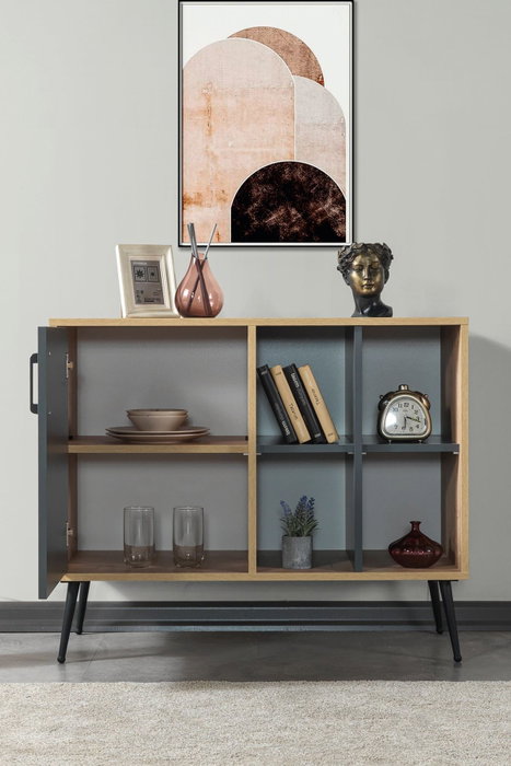 Hanah Home Şile 4109 Consola Roble Zafiro y Antracita